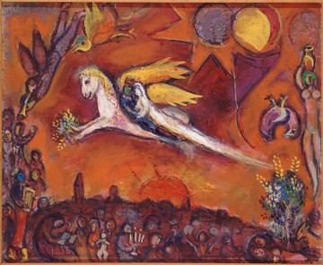 Marc Chagall œuvres - Cantique des cantiques IV contemporain Marc Chagall